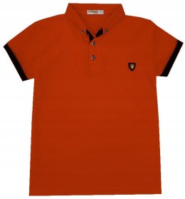 POLO POLÓWKA koszulka T-SHIRT ceglasty H308A