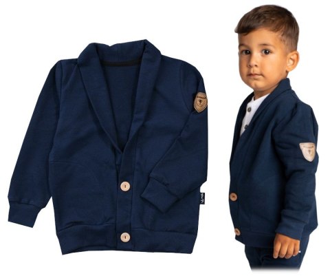KARDIGAN MARYNARKA DRESOWA SPORTOWA CHŁOPIĘCA bluza granatowa L707A KARDIGAN MARYNARKA DRESOWA SPORTOWA CHŁOPIĘCA bluza granatowa L707A